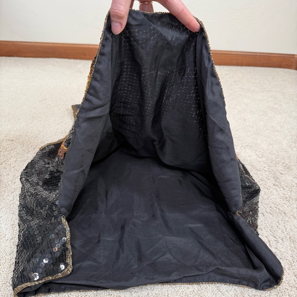 Vintage Rina Z. New York Montreal Paris 100% Silk Sequin Beaded Stars Tank Top - Picture 9 of 17